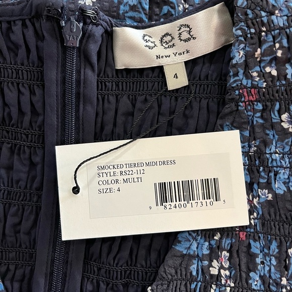 NWT SEA New York Tilly Dress Multi Floral - Picture 10 of 11
